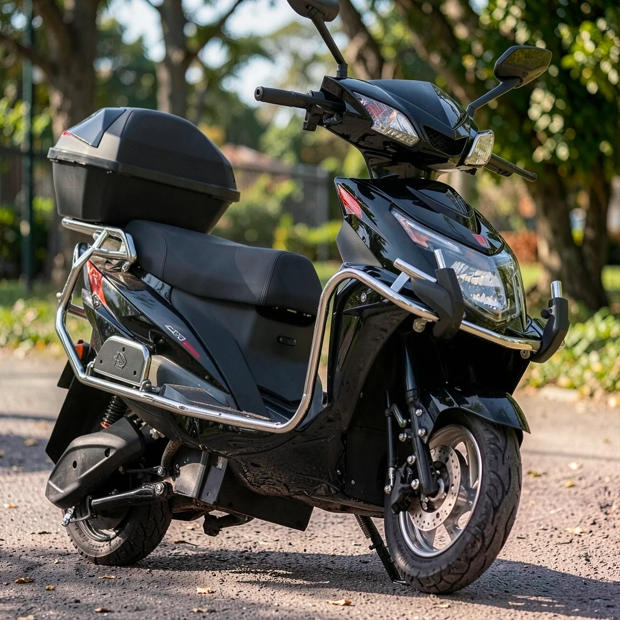 Электроскутер FY1200DT-5 черный 72V 40Ah