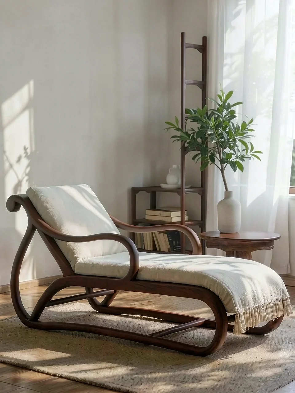 Шезлонг Oriental Living N-1 белый ясень