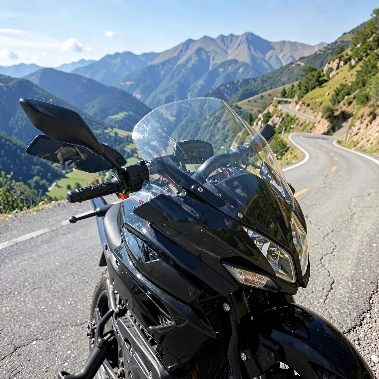 Ветровое стекло HGP красное Softail 11"
