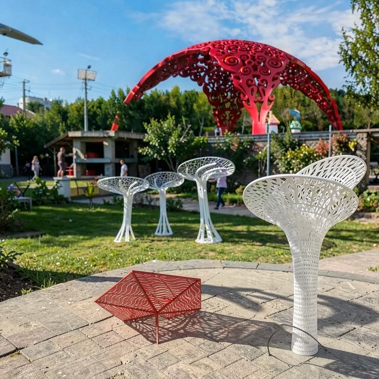 Скульптура из нержавеющей стали Skinrui Sculpture XR-73 современная абстрактная