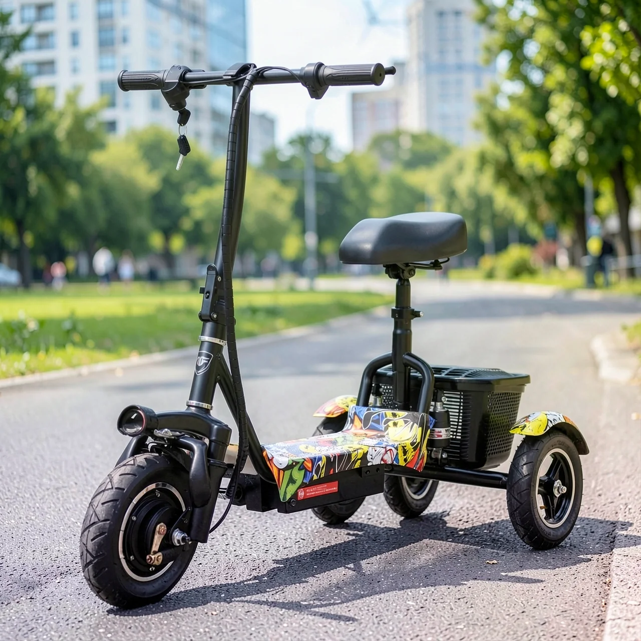 Электровелосипед трехколесный Windy S020T разноцветный 36V