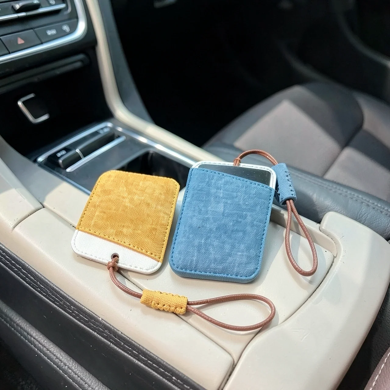 Чехол для ключа джинсовый А薄荷绿