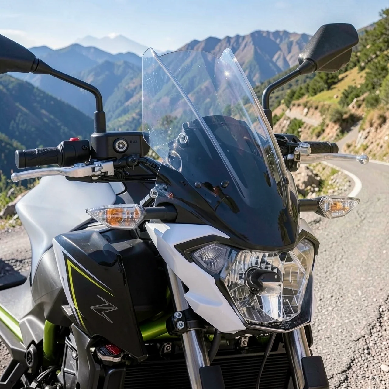 Ветровик Kawasaki Z650 дымчато-черный