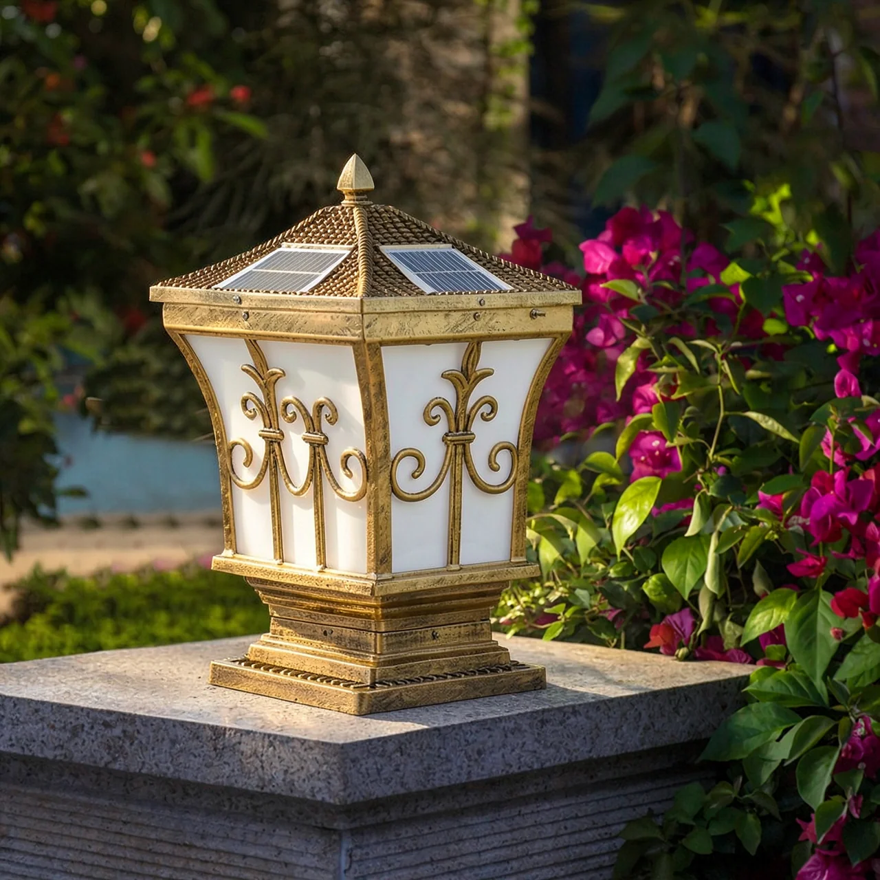 Настенный уличный фонарь на солнечной энергии Goerhua Lighting модель 000000000009