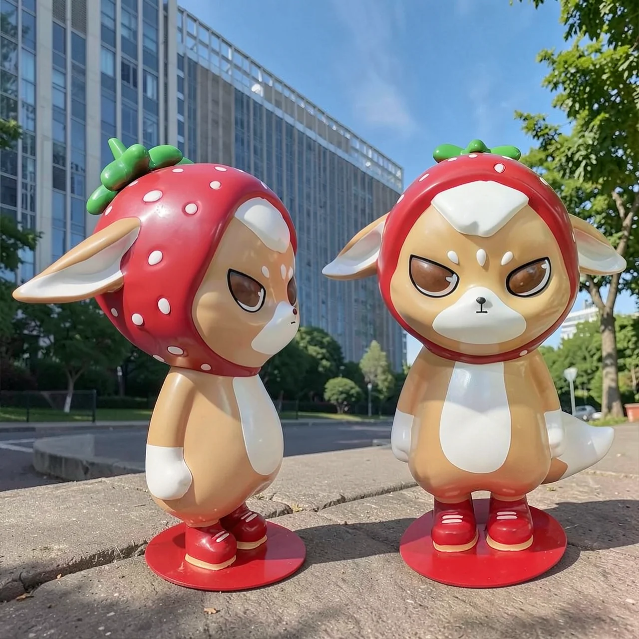 Декоративная фигура персонажа Strawberry Squirrel от Личжуо