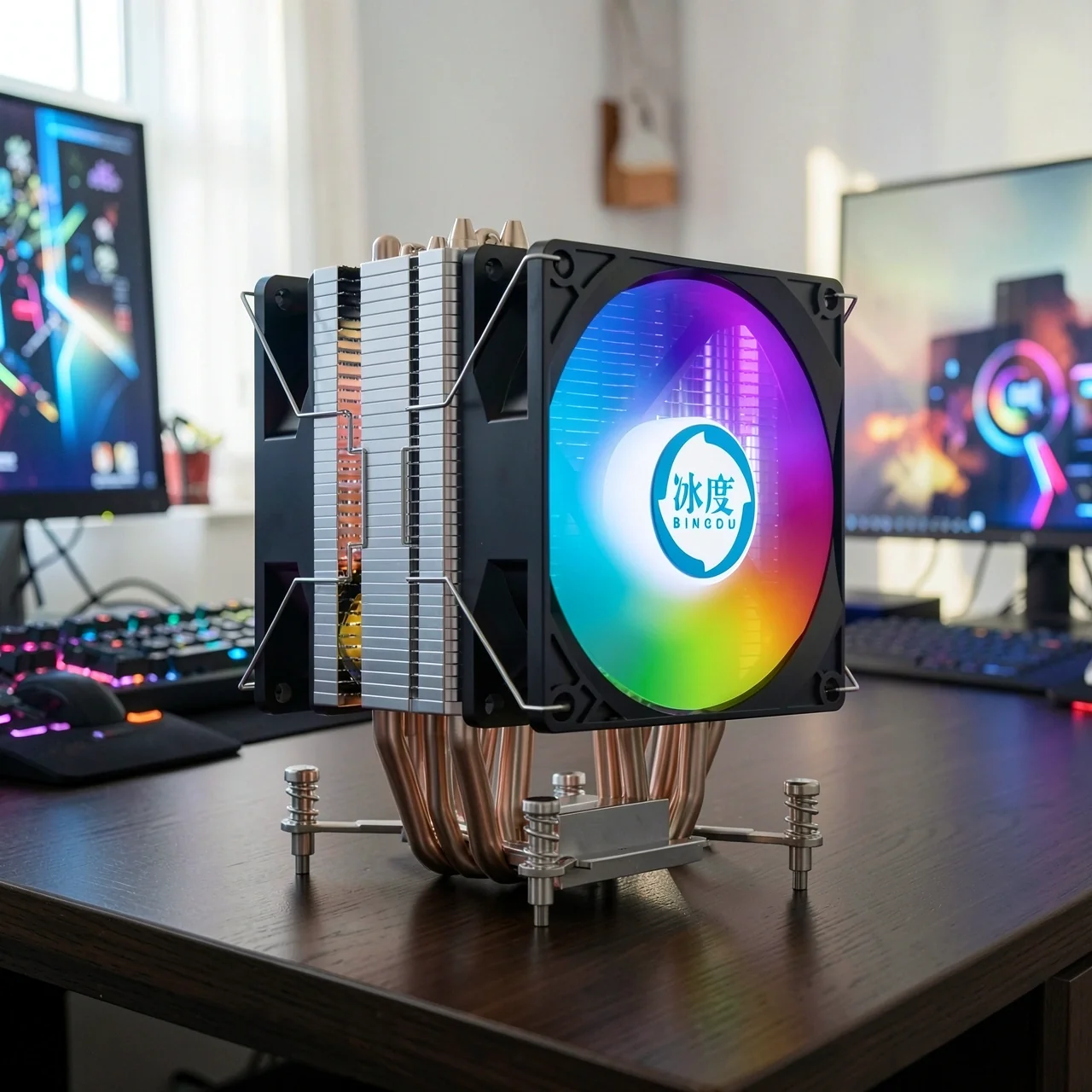 Кулер Ice degree Ice Domain D9 2011 SE 6 трубок 2 вентилятора RGB