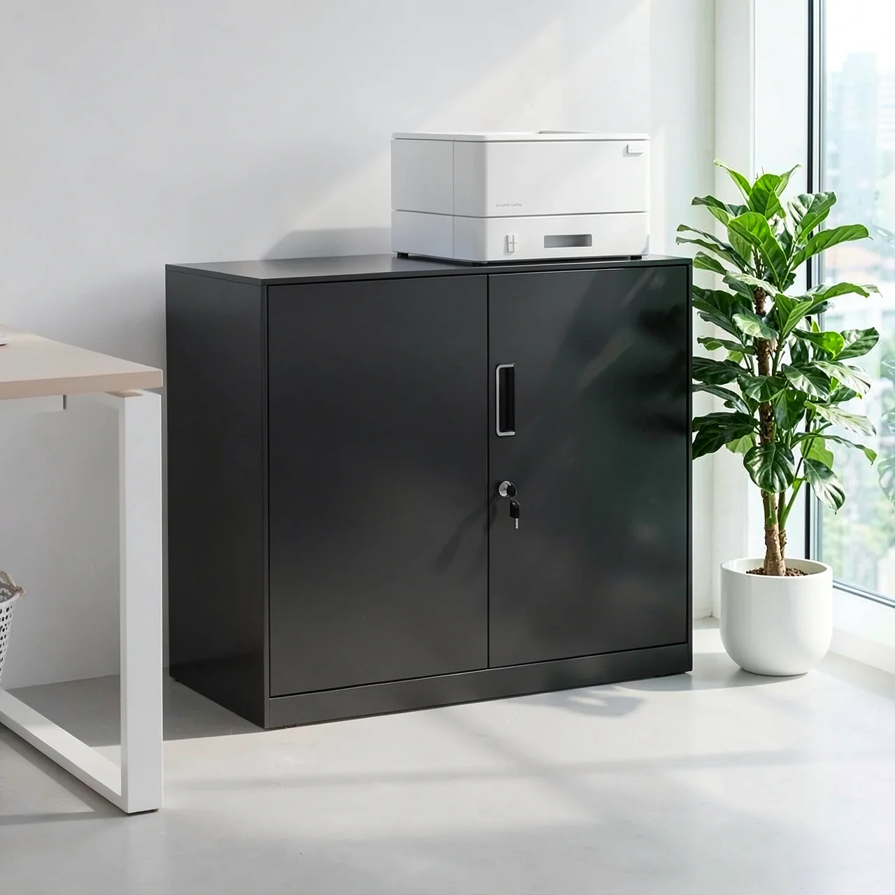 Шкаф металлический офисный 760 черный