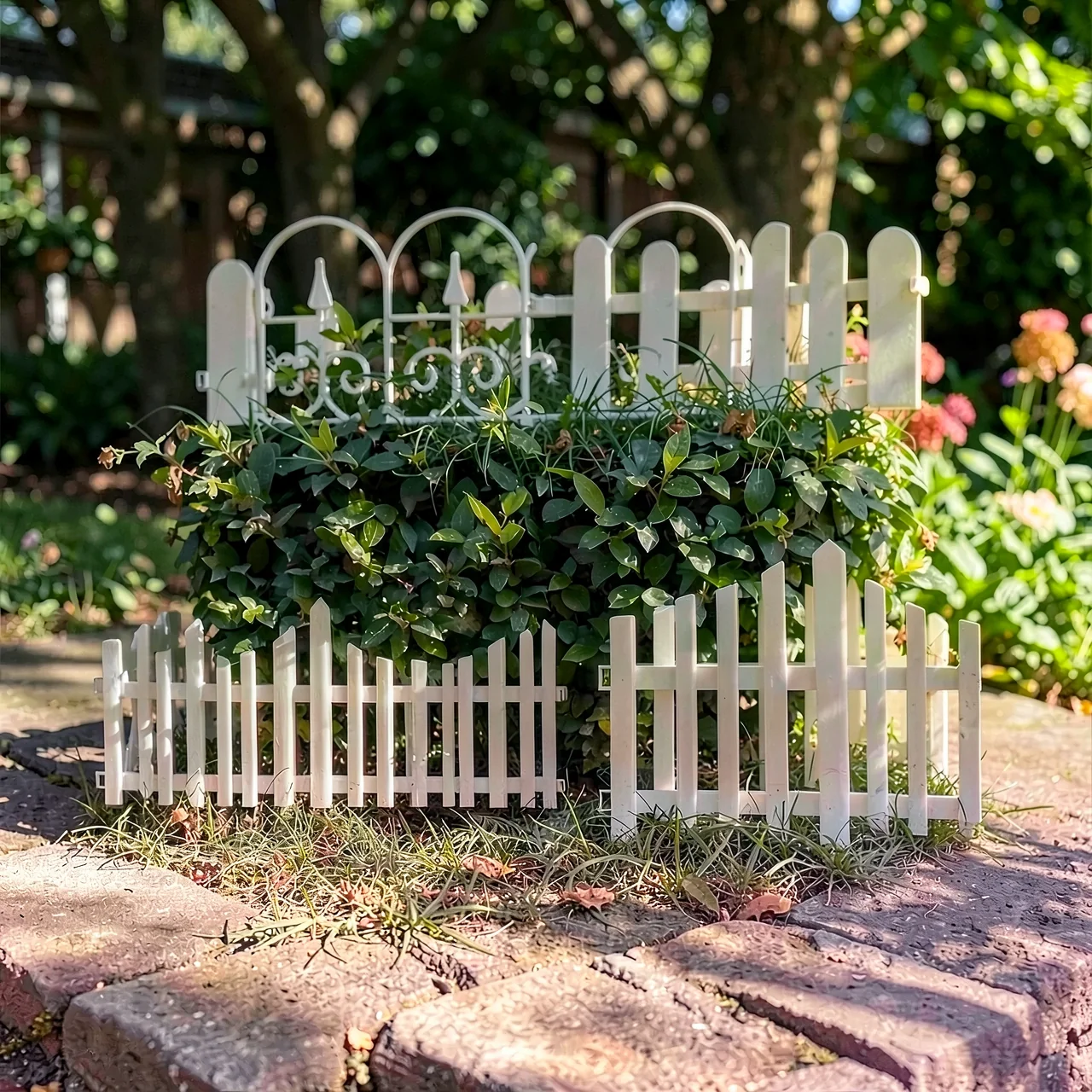 Забор ПВХ коричневый двойной 50×40
