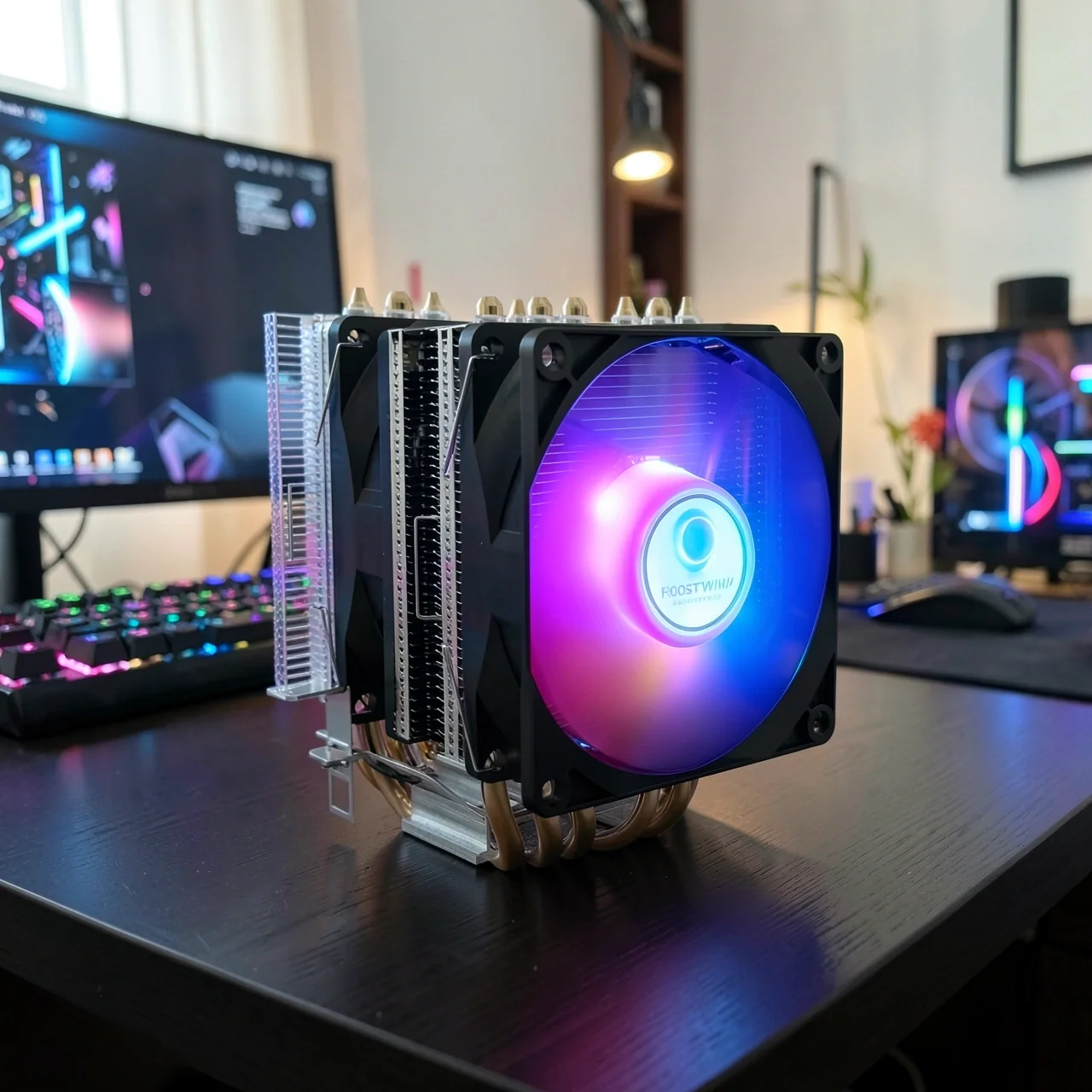 Кулер Frostwind X99 с RGB-подсветкой, 2 вентилятора, PWM