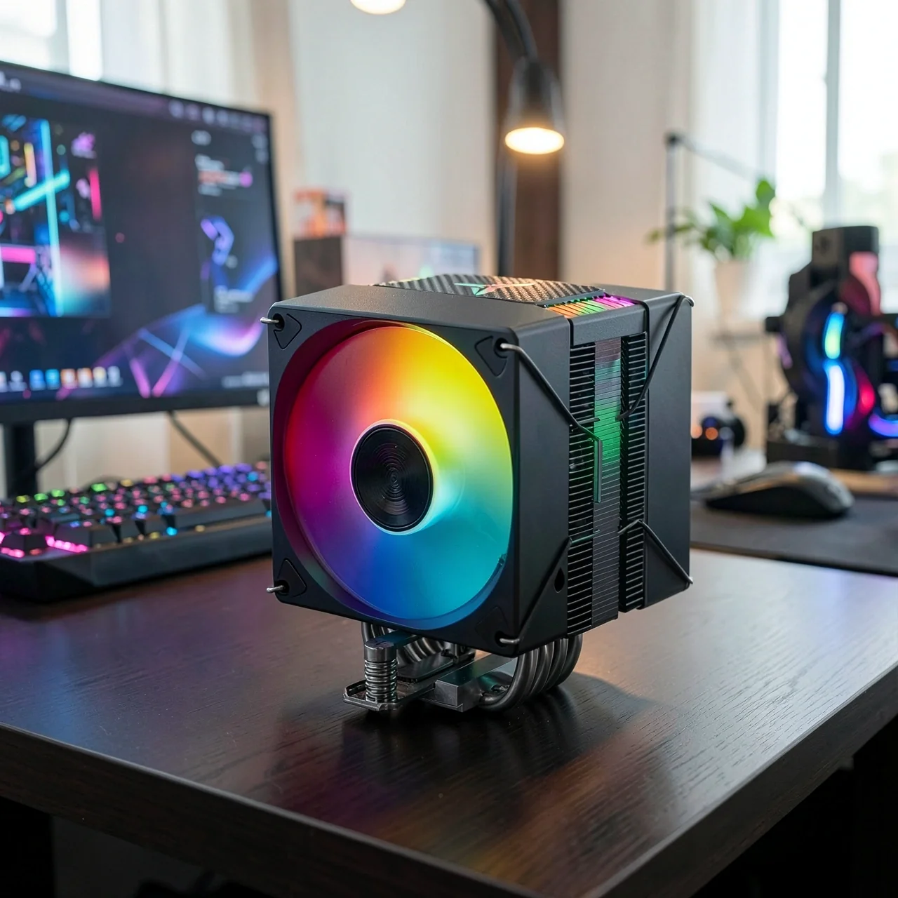 Кулер Jonsbo CR-400 EVO ARGB черный 2 вентилятора