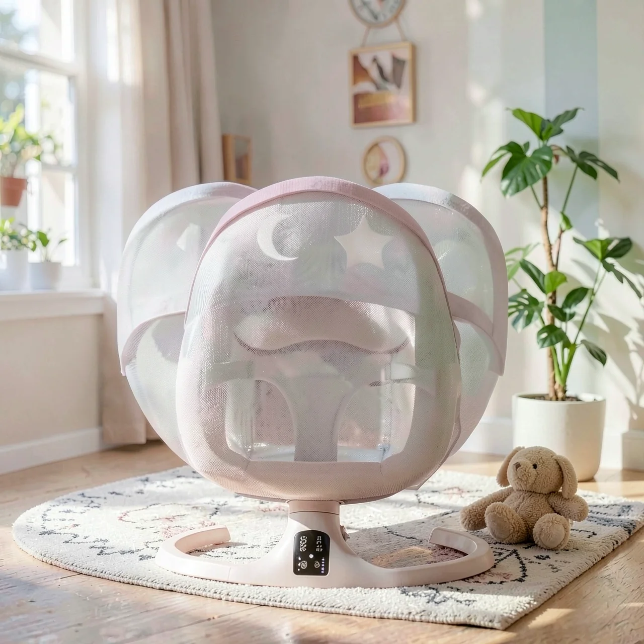 Колыбель Smart Baby Cradle розовая