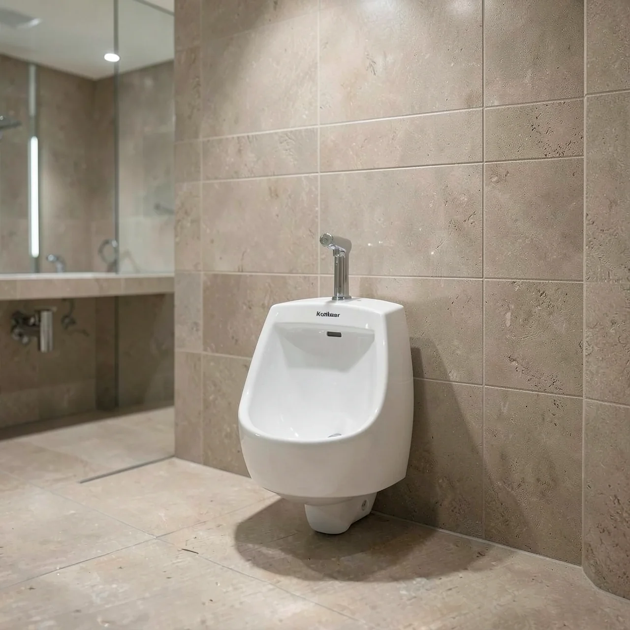 Писсуар Kohler сенсорный настенный A слив в стену