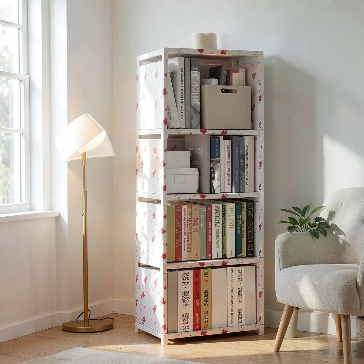 Стеллаж Simple Bookshelf 4 ячейки Мишка
