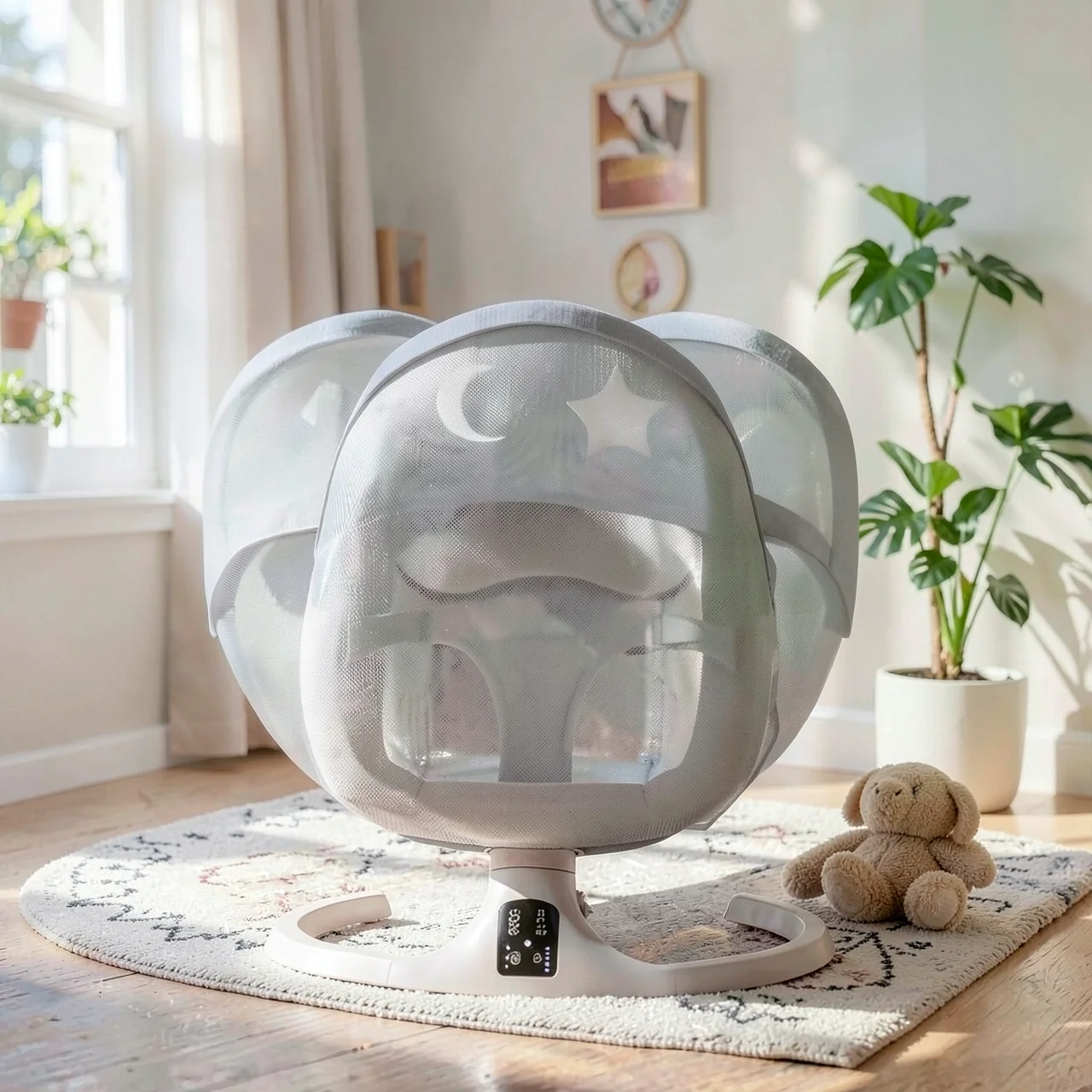 Колыбель Smart Baby Cradle серая