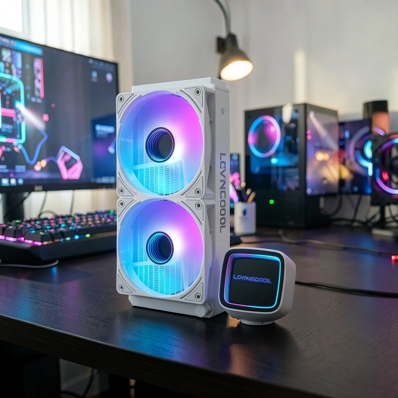 СЖО LOVINGCOOL HK01 белая 240мм зеркальный эффект