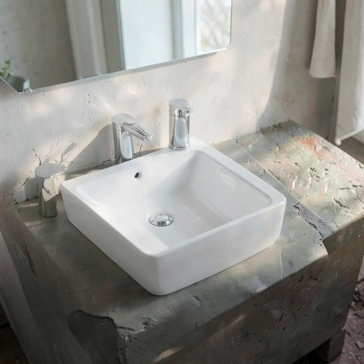 Раковина TOTO LW1515B со смесителем DL368R