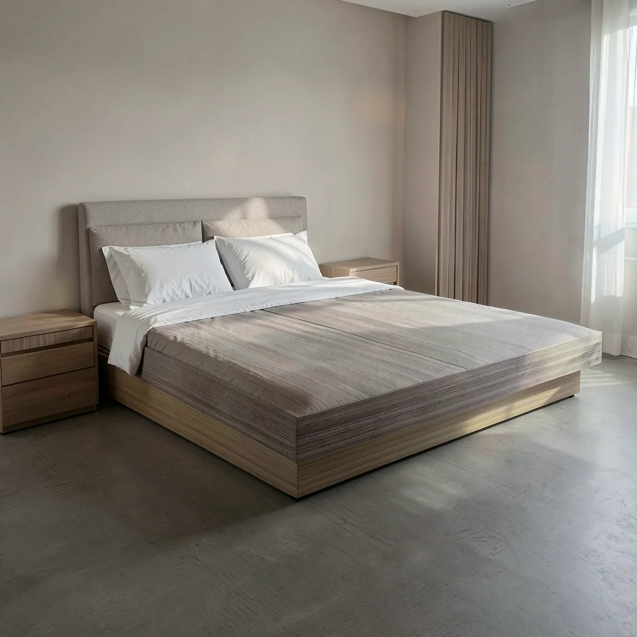 Каркас кровати 1.5м Вариант B Многослойная плита