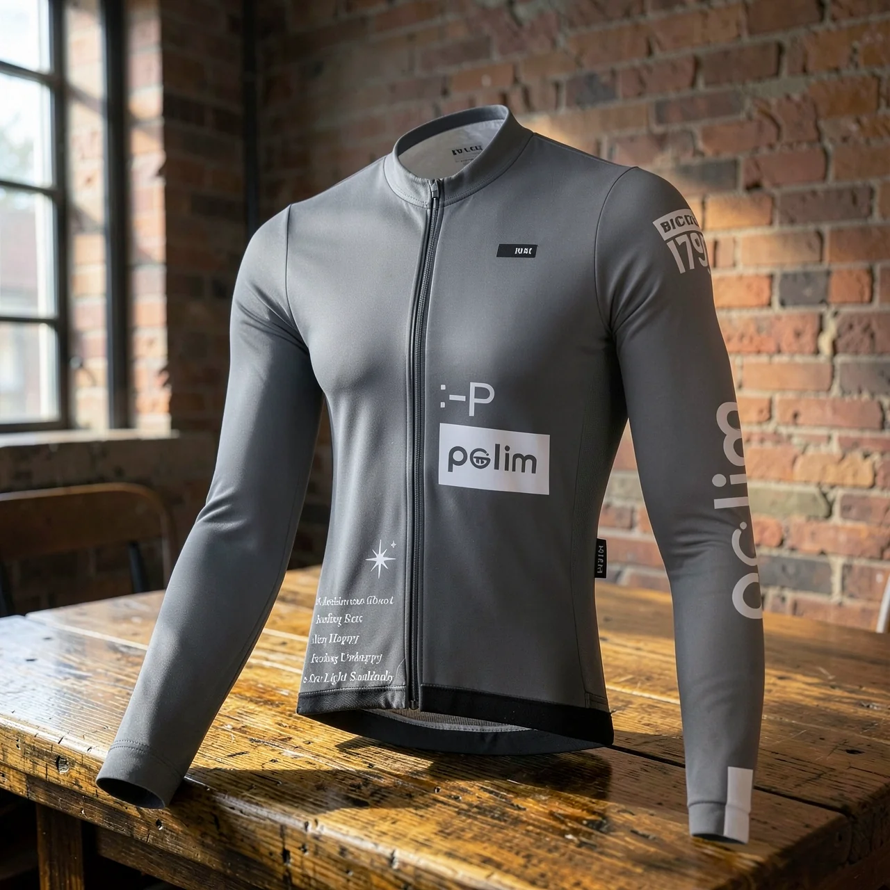 Велосипедный джерси PALGO LESS IS MORE серый женский XXL