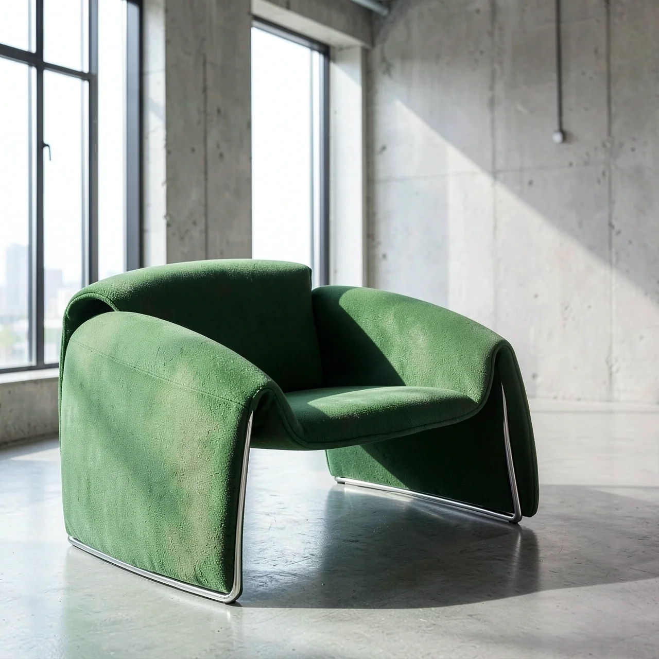 Кресло-диван Zuozuo Sofa зеленый чернильный текстиль