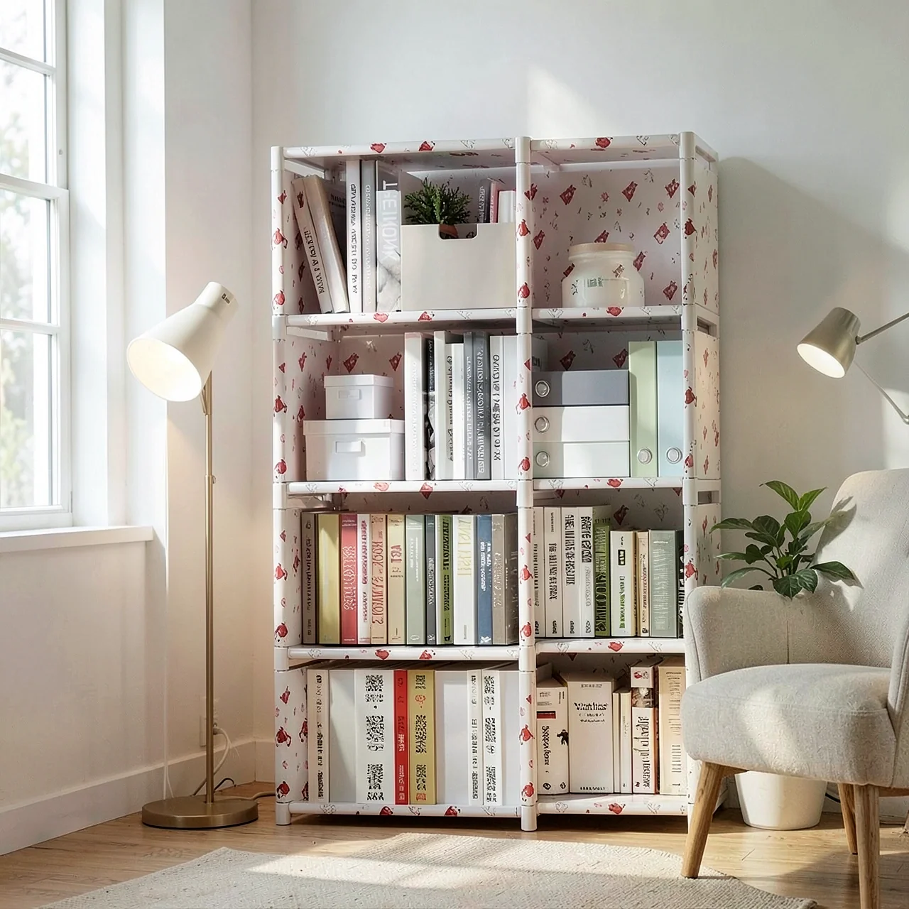 Стеллаж Simple Bookshelf 8 ячеек Мишка
