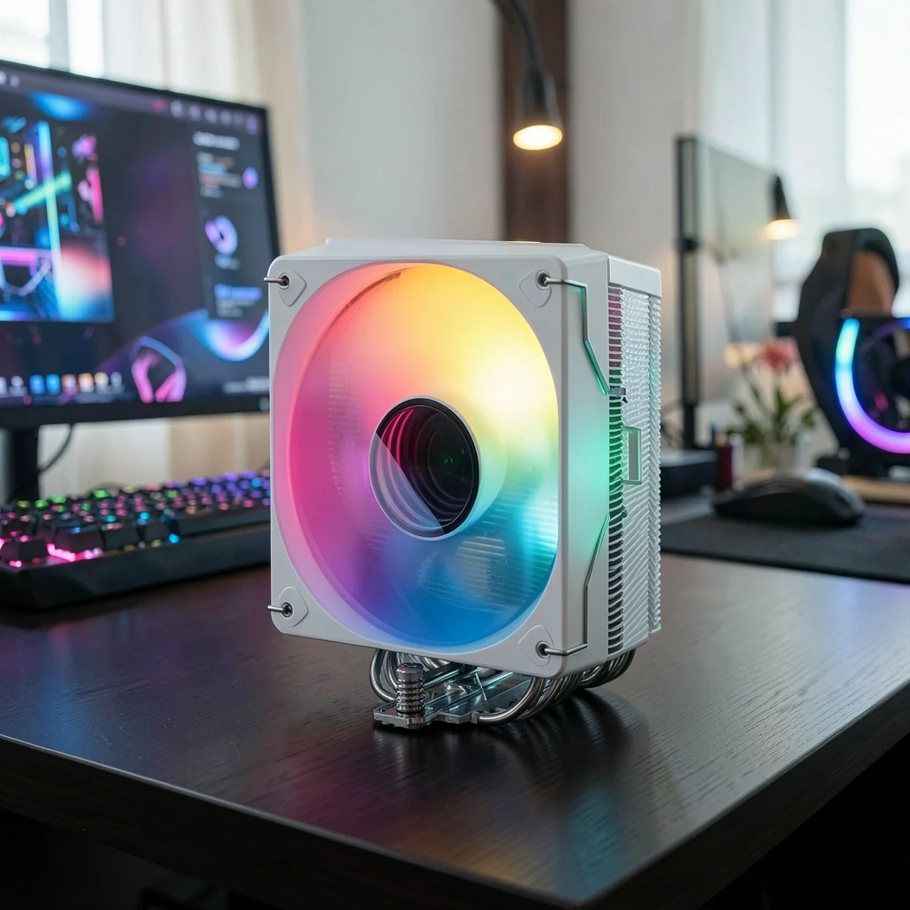 Кулер Jonsbo CR1000 V2 Pro ARGB белый