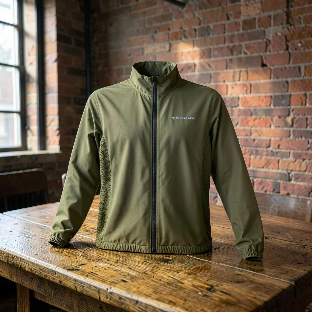 Велосипедная ветровка TOSUOD TS-0516 оливковый зеленый, 4XL