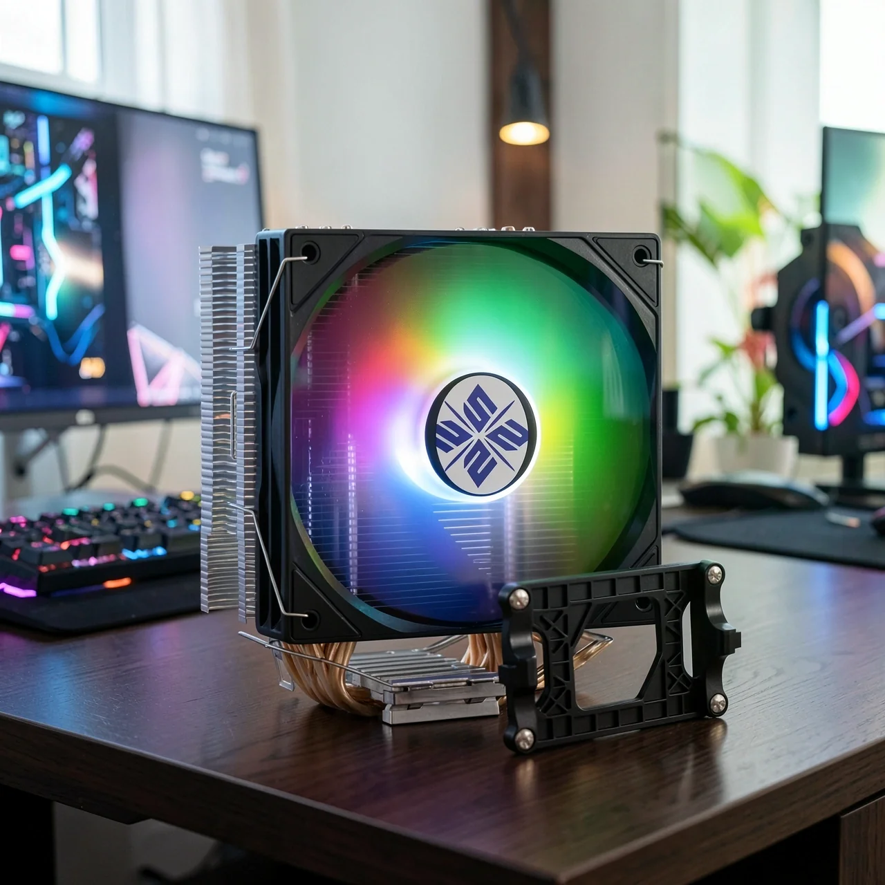 Кулер SEYIDO Z1/06 два вентилятора без подсветки для AMD