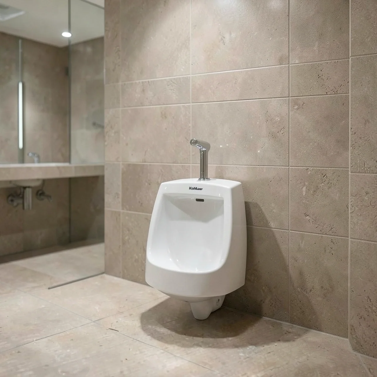 Писсуар Kohler ручной настенный слив в стену