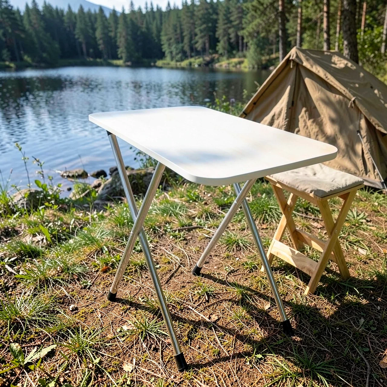 Стол складной OTHER A+ белый 80x40x50