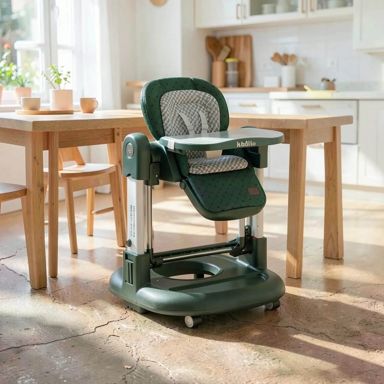 Стульчик для кормления KIDILO KD015 зеленый