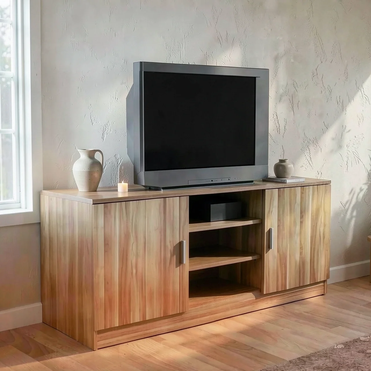 Тумба под телевизор 100x40x70 см цвет черный орех