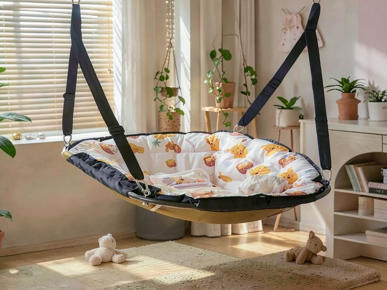 Качалка детская с матрасом 90-125 см