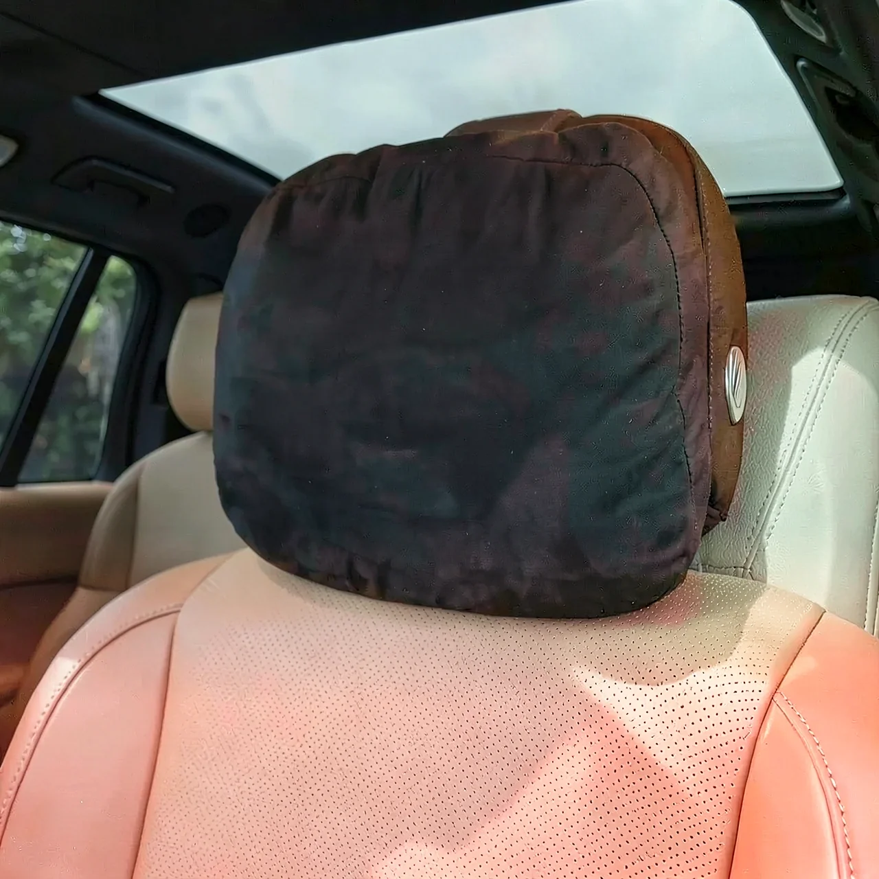 Подушка под голову и шею AITO оранжевая для Li Auto