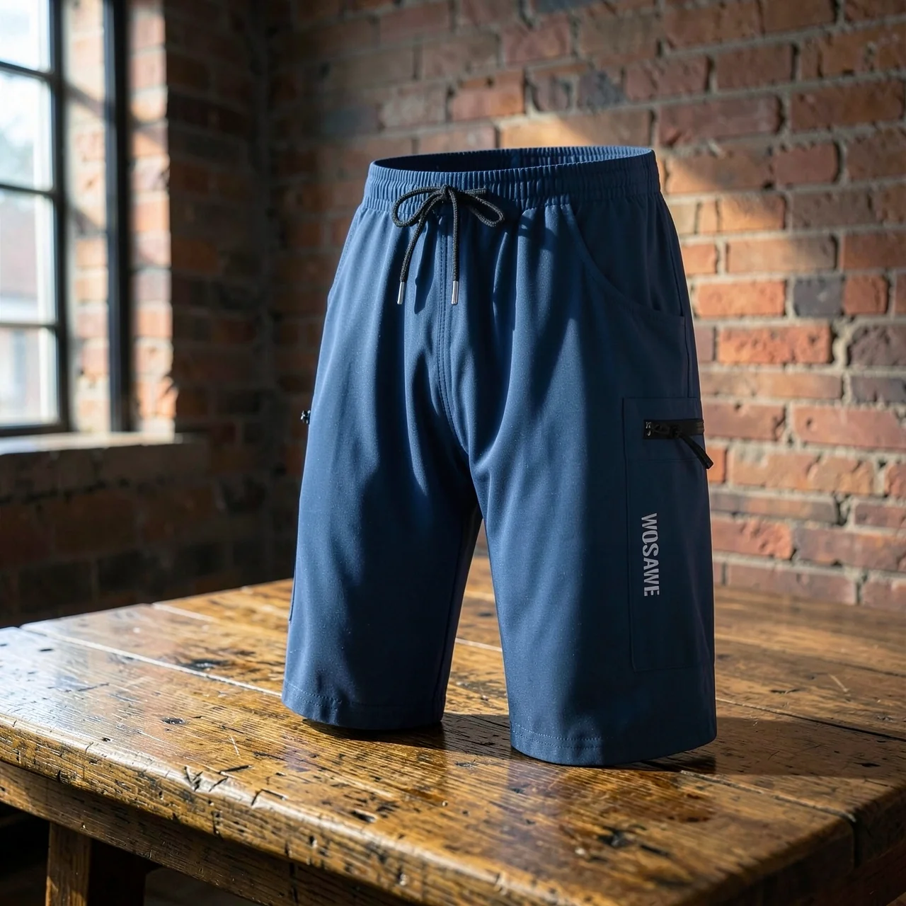 Шорты велосипедные Wosawe галактический синий без подкладки