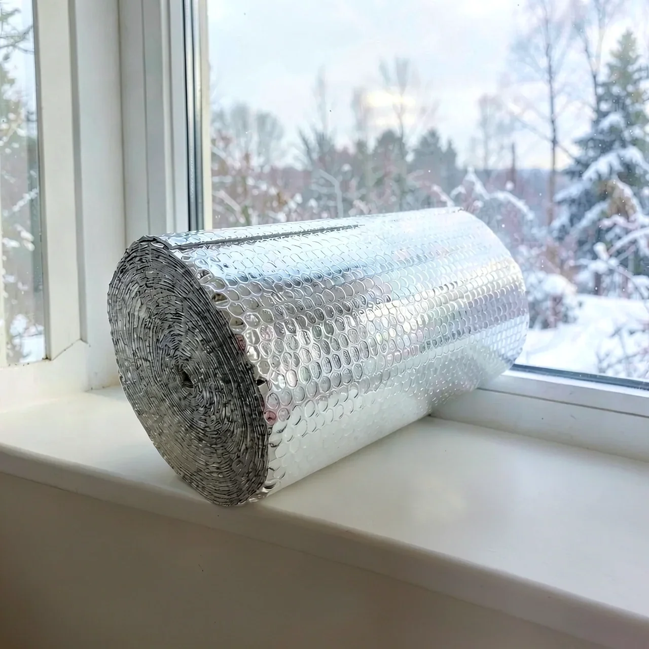 Теплоизоляционная алюминиевая пленка 0.6x8 м