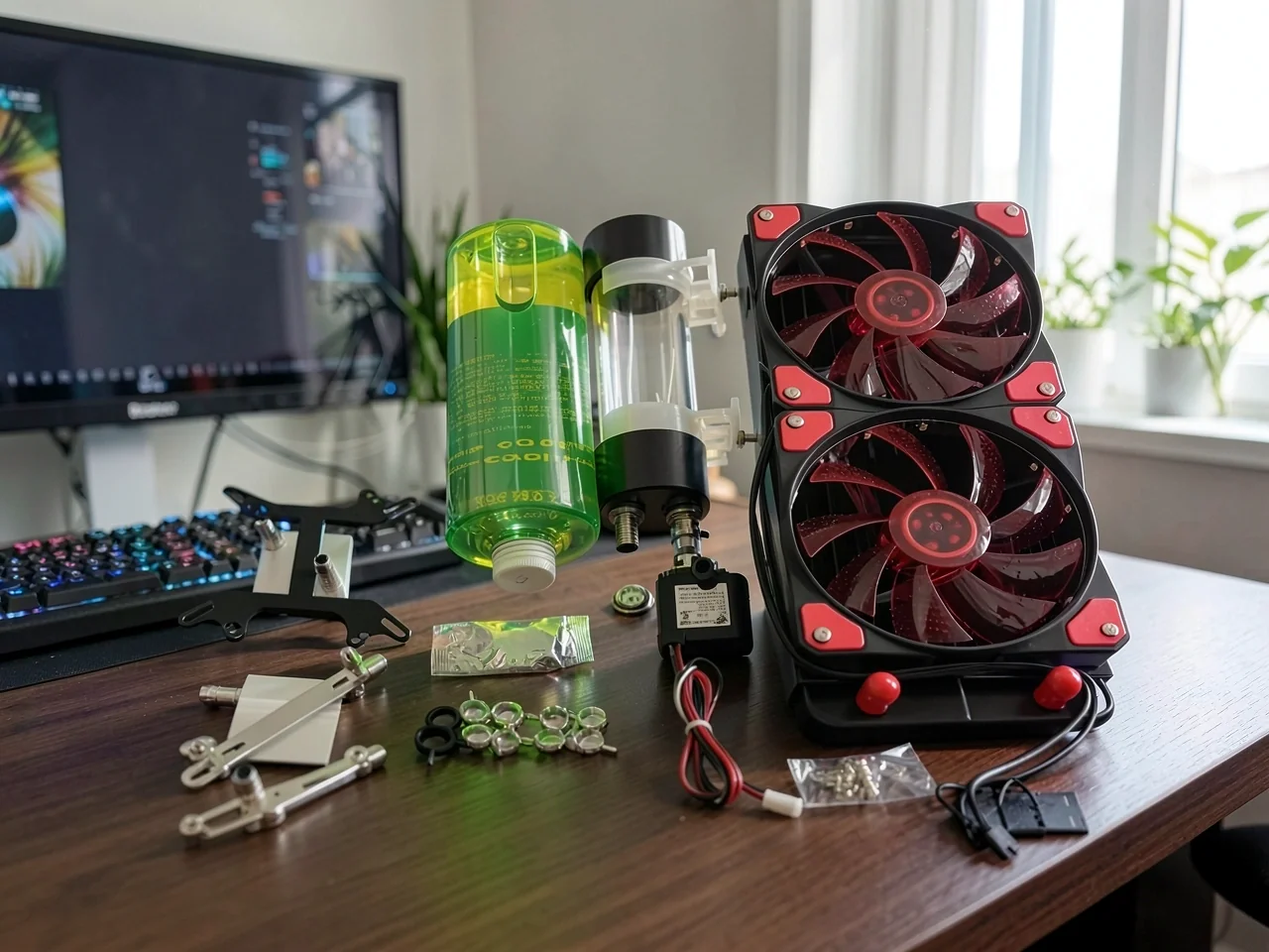 СЖО No brand Комплект CPU, GPU и северного моста 240мм