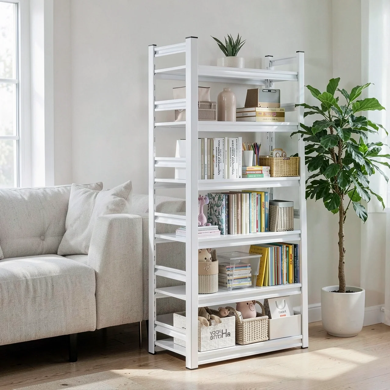 Стеллаж книжный Wutong bear S450 6-ярусный 60x35x198см