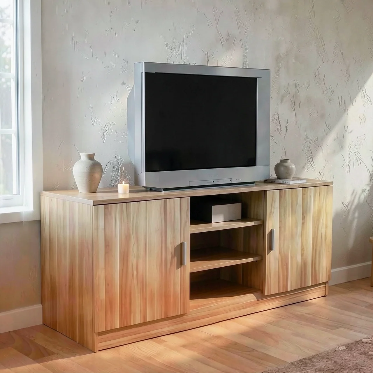 Тумба под телевизор 160x40x60 см цвет тик