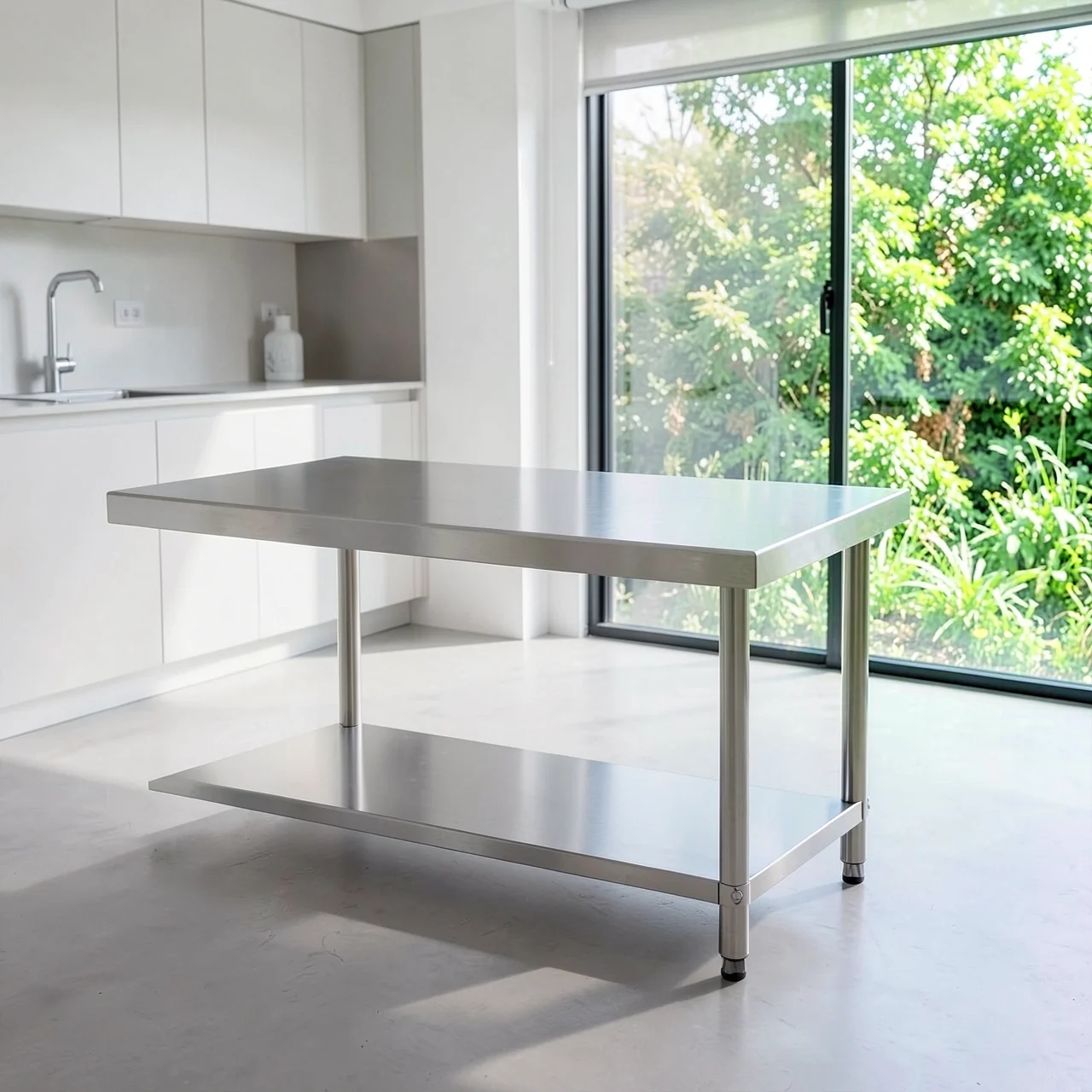 Стол рабочий 180x60x80 двухъярусный