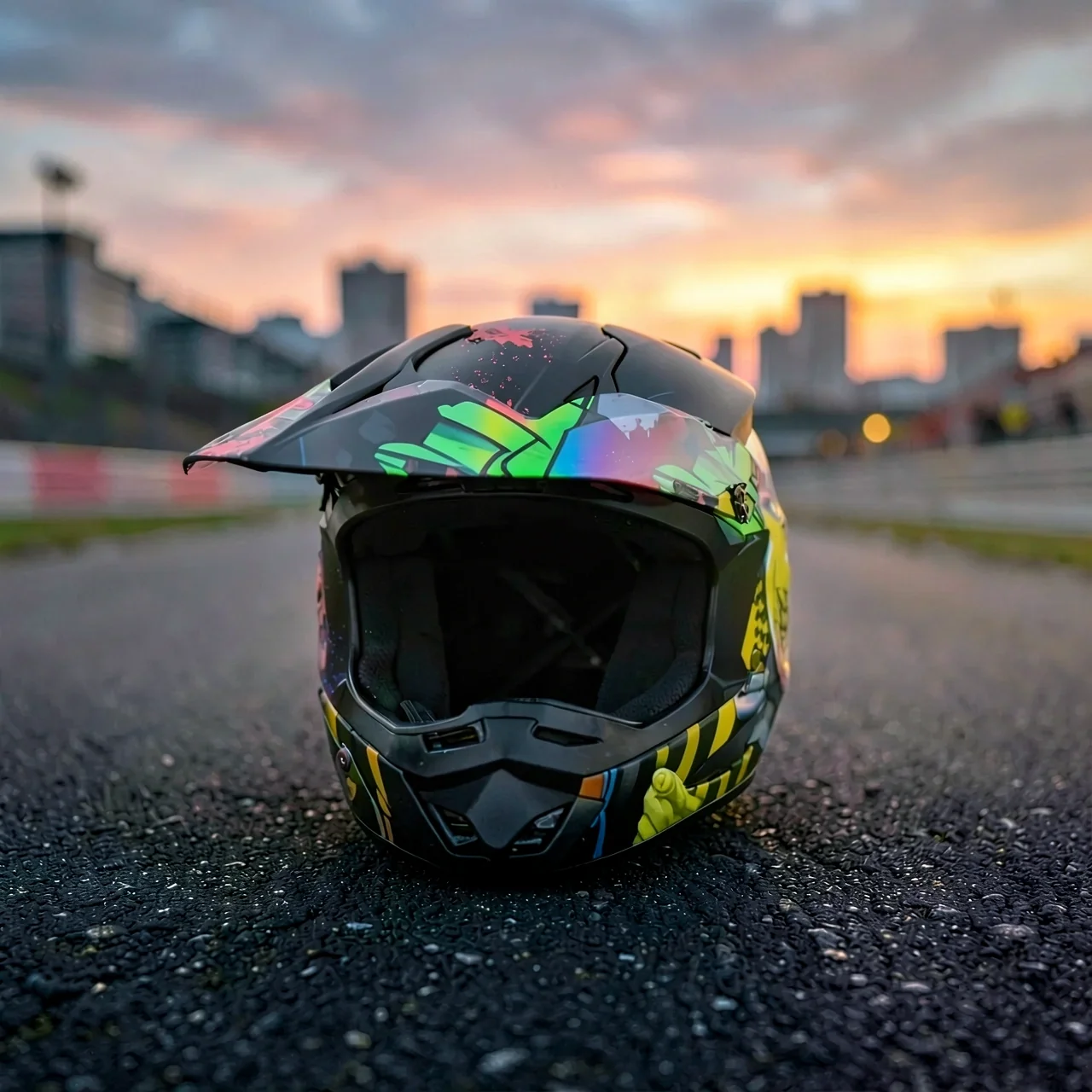 Шлем внедорожный ZXC желтая орбита XL