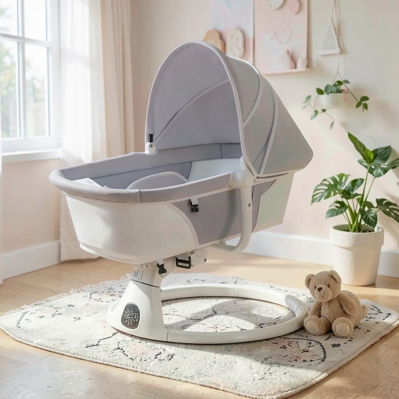 Колыбель DEAREST BABY серая люкс