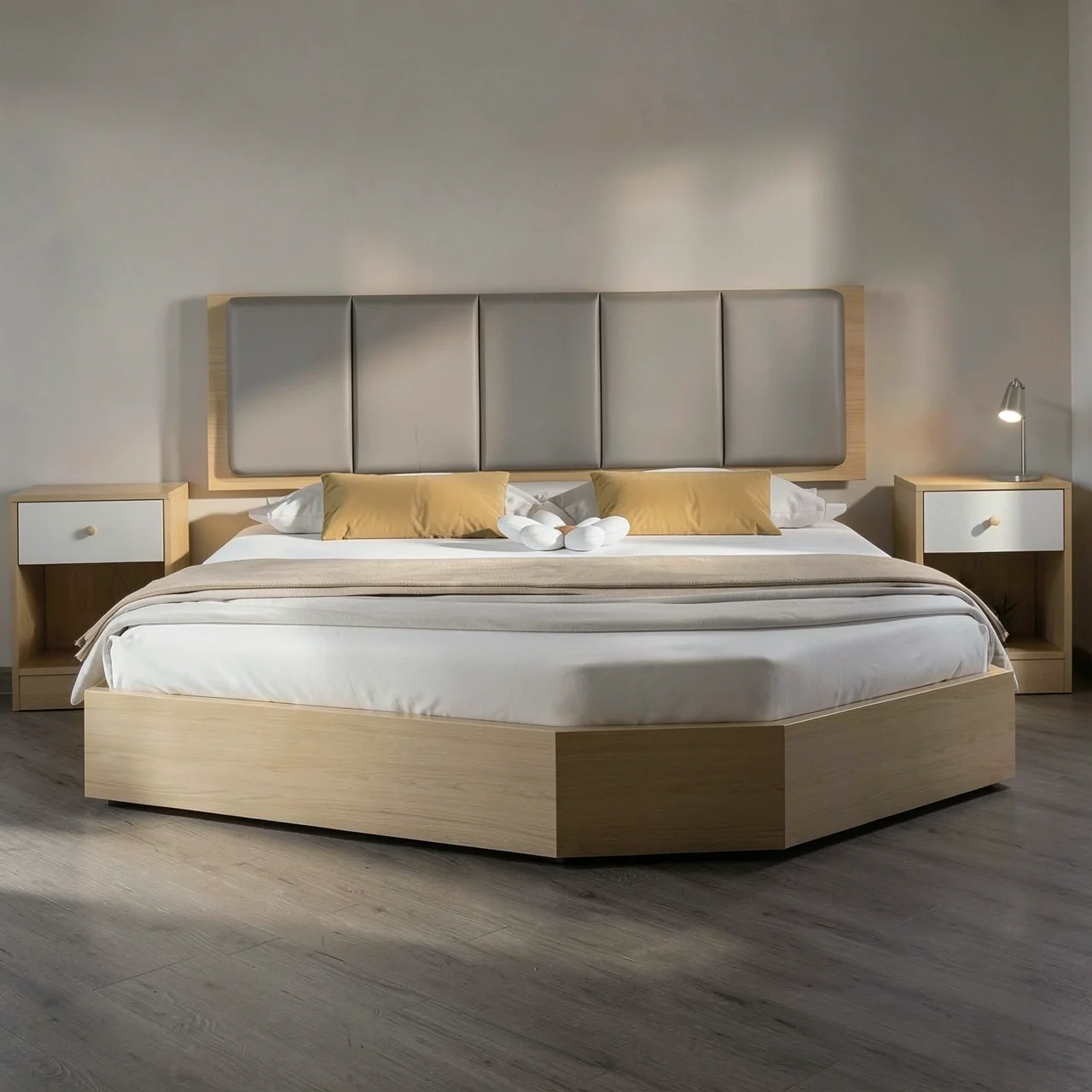 Кровать-татами с матрасом 20 см и тумбой 120x200