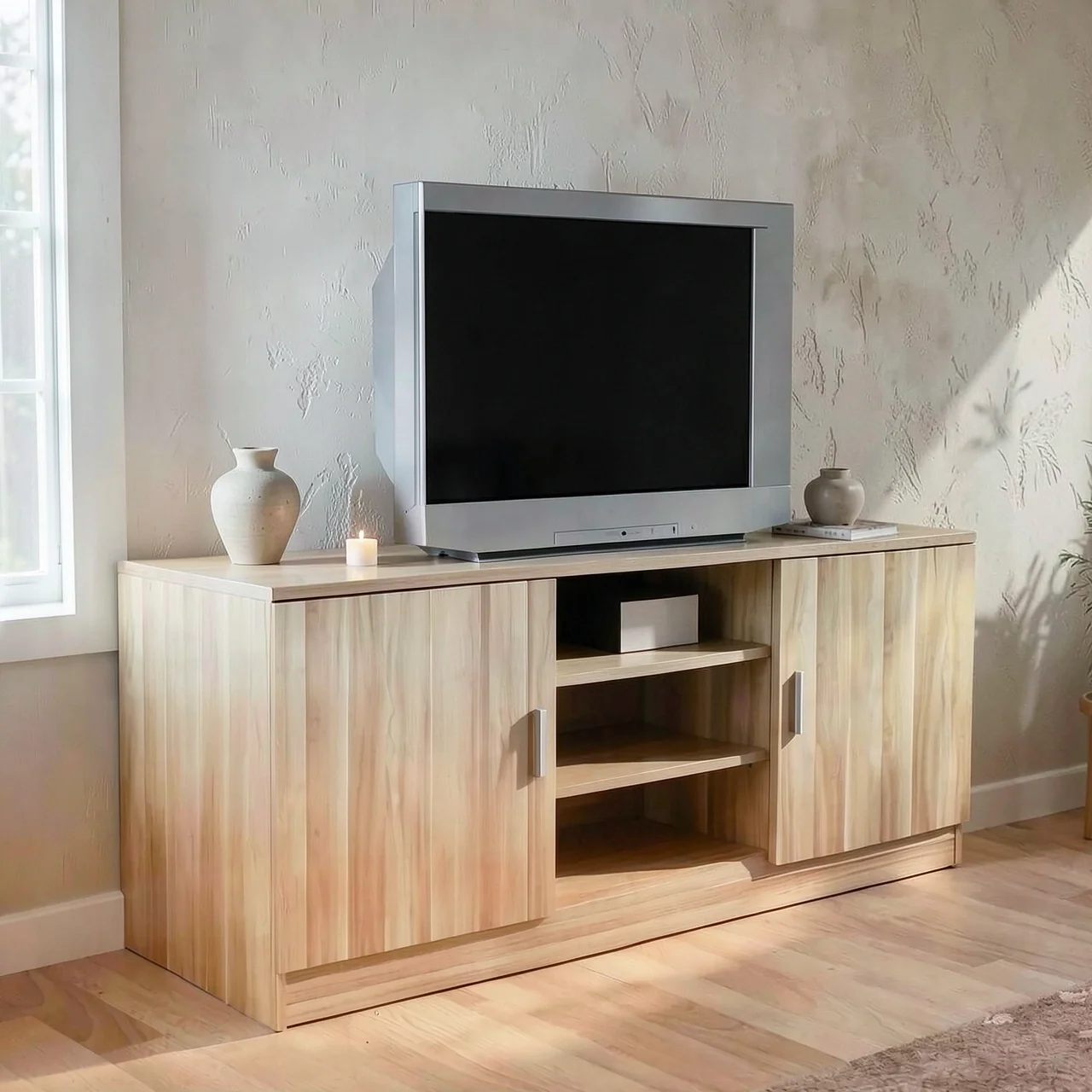 Тумба под телевизор 100x40x60 см цвет белый