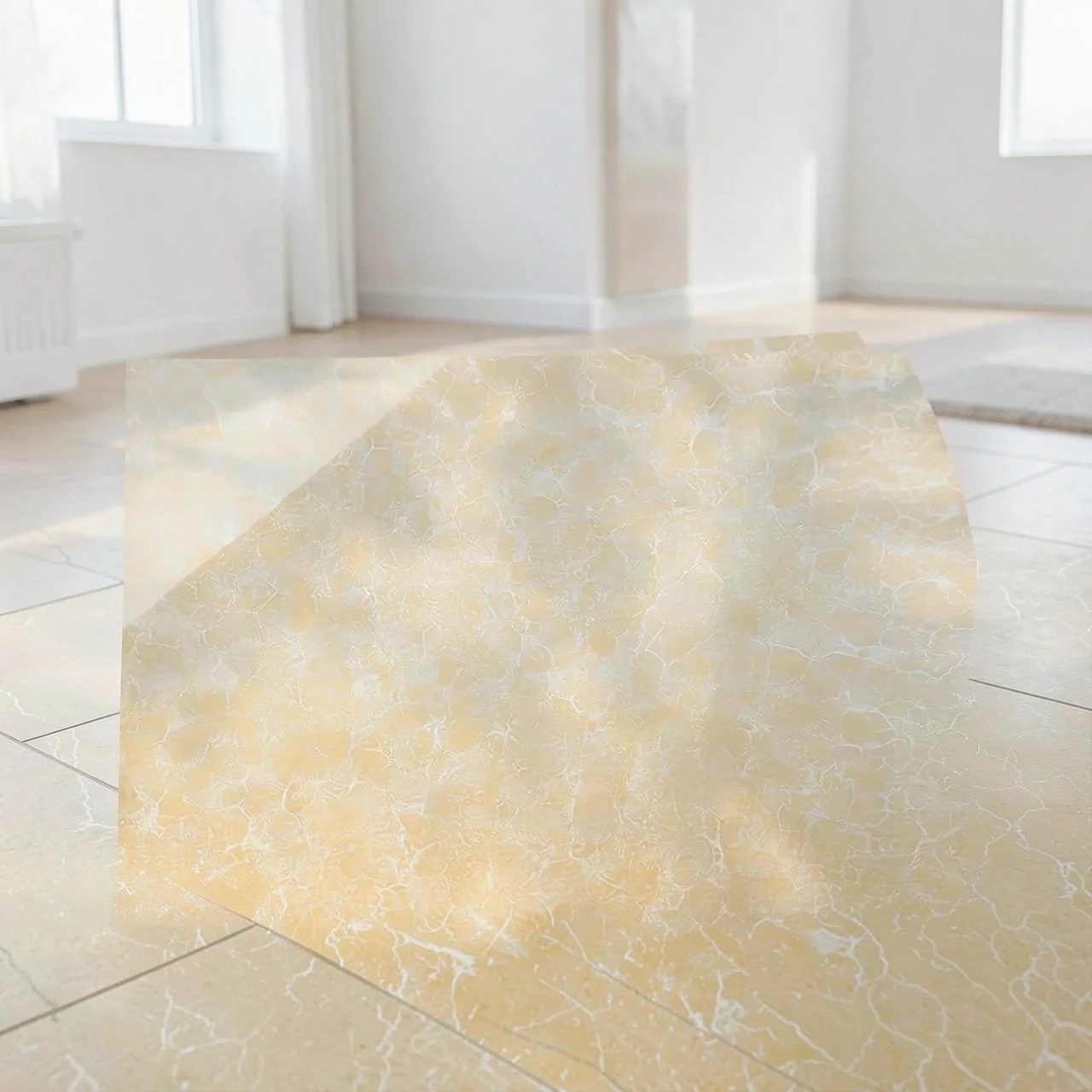 Плитка поликристаллическая желтая под дерево 800x800x8