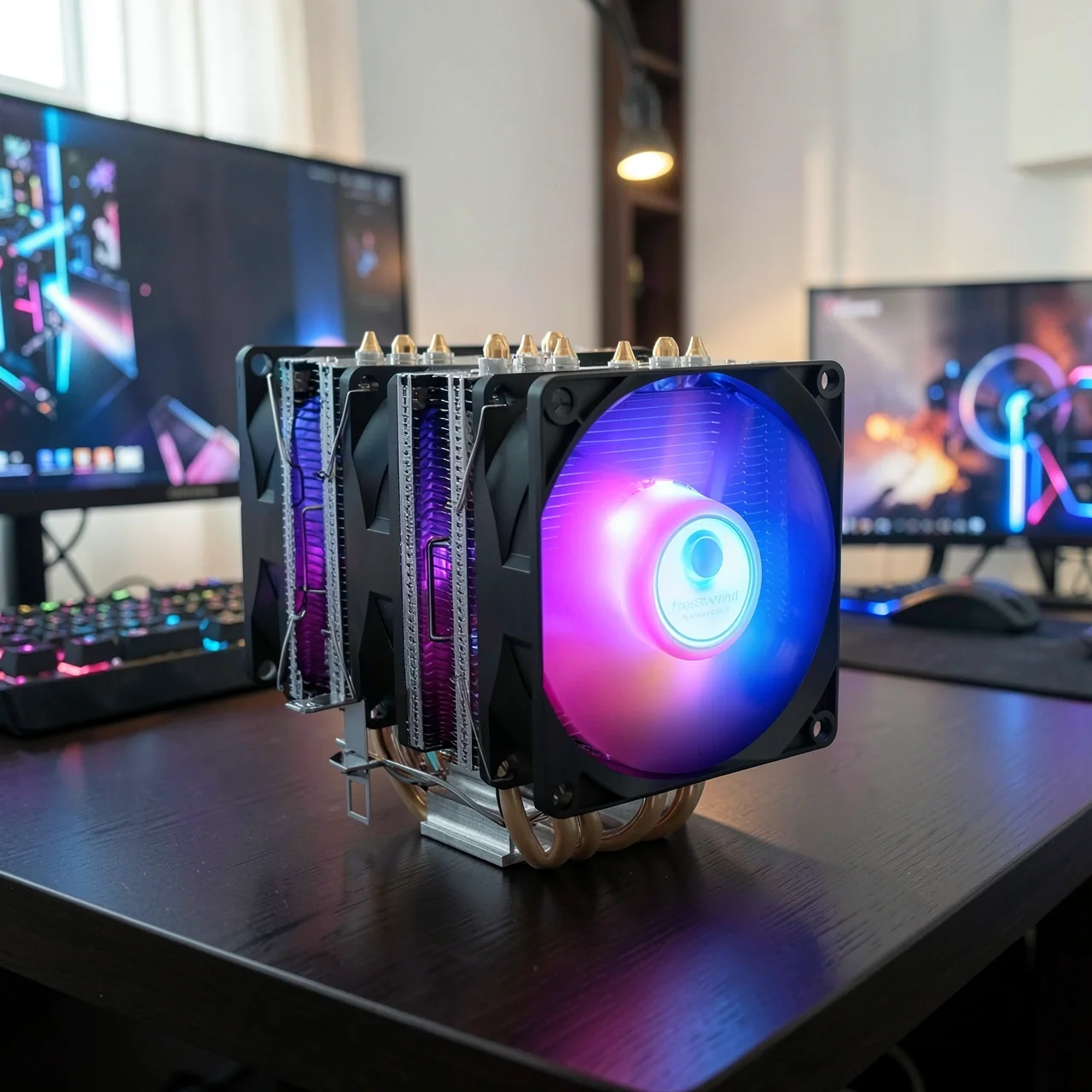 Кулер Frostwind X99 с RGB-подсветкой, 3 вентилятора, 3-pin