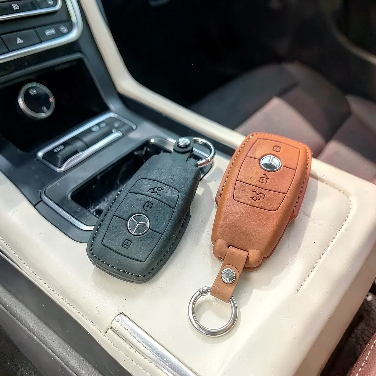 Чехол для ключа Mercedes-Benz D款 черный