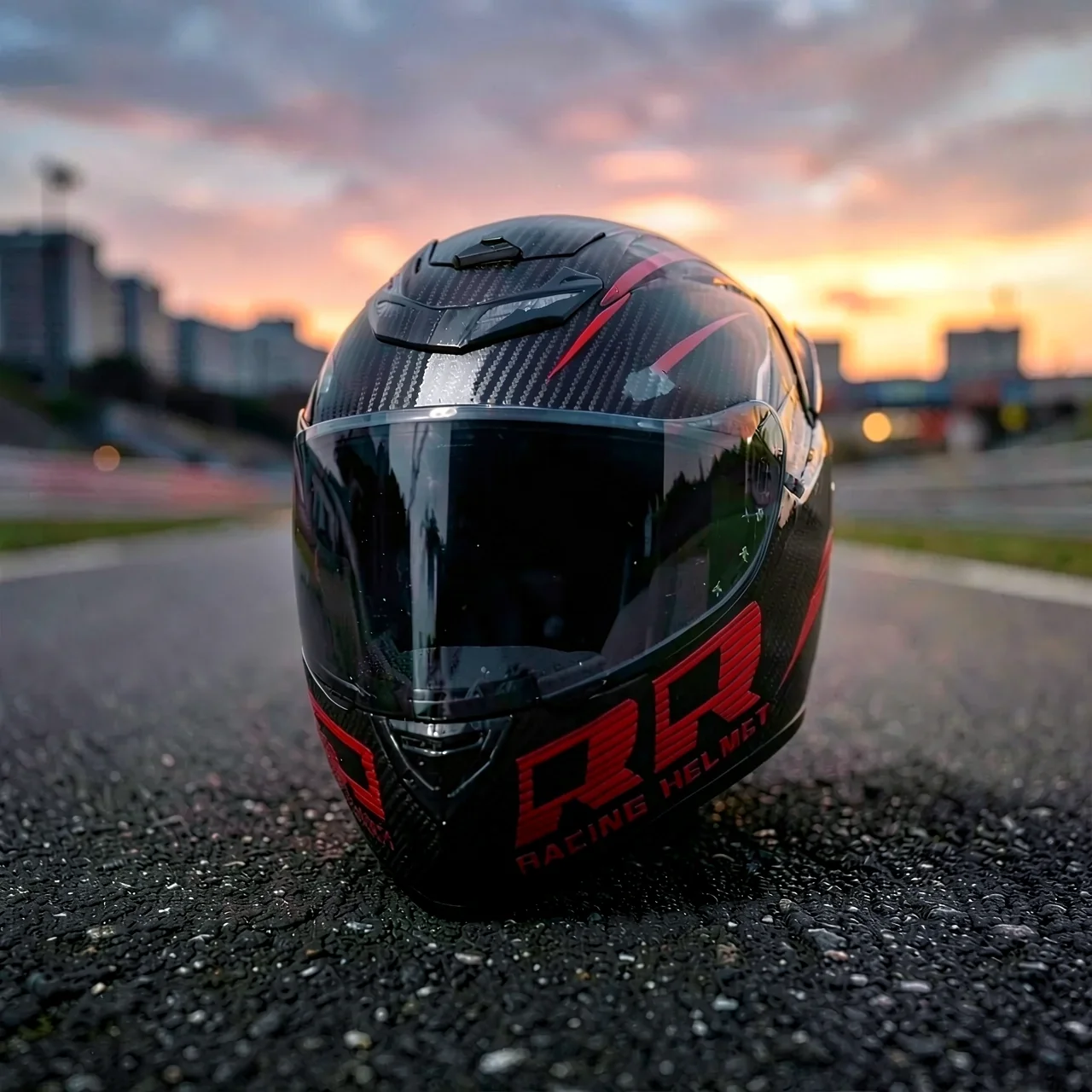 Мотоциклетный шлем QKE RR Racing Безумный клоун