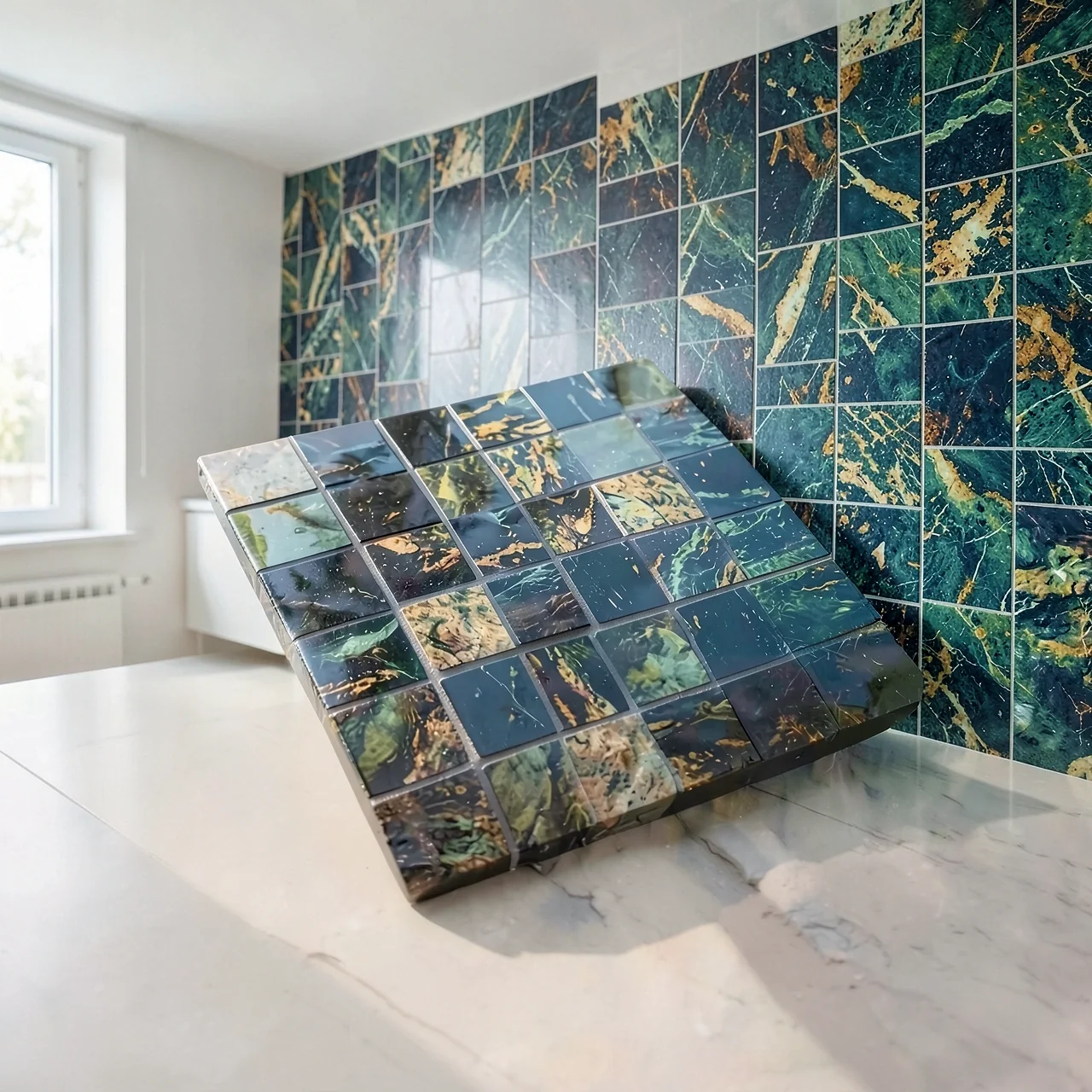 Мозаика мраморная Purginno стиль 28