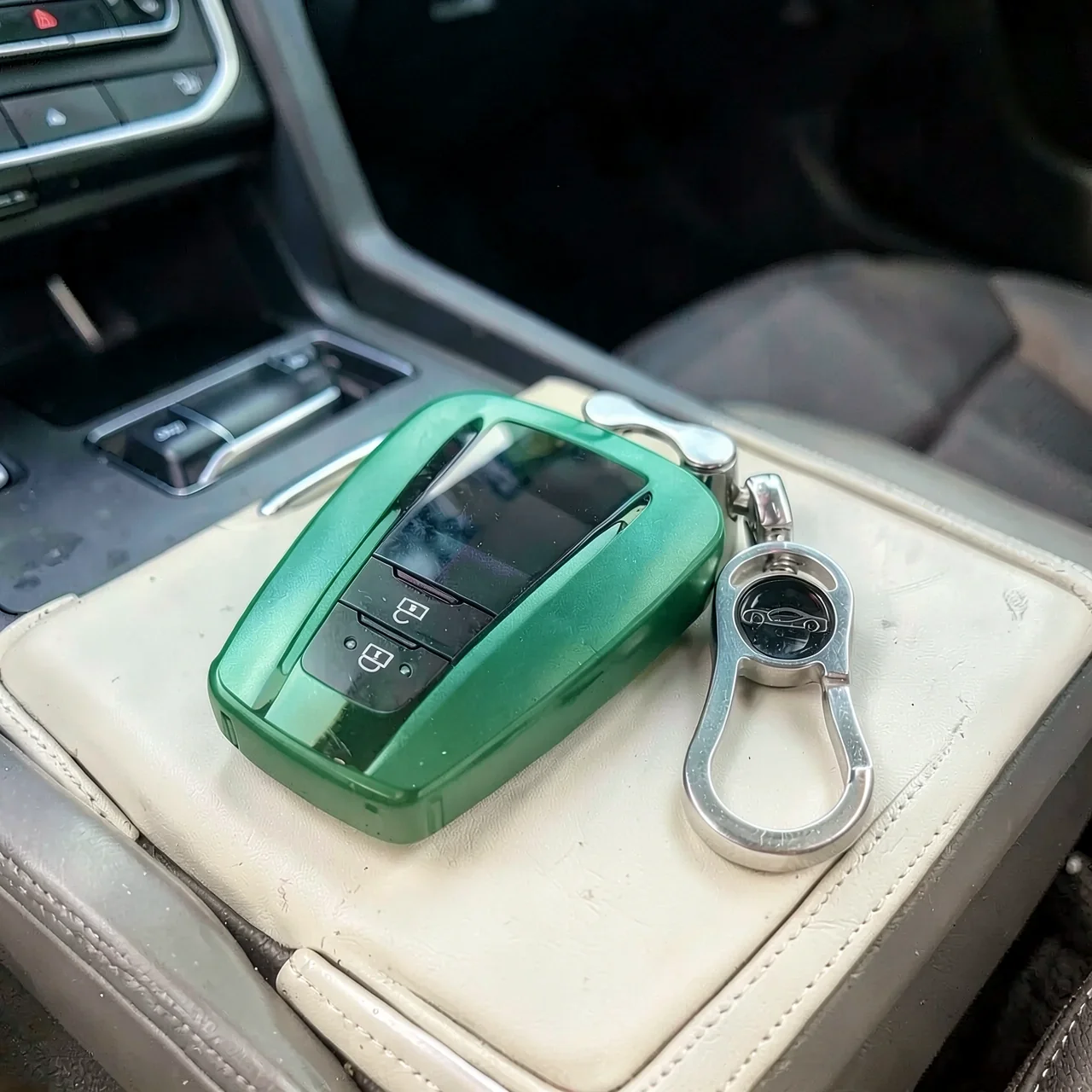 Чехол для ключа зеленый