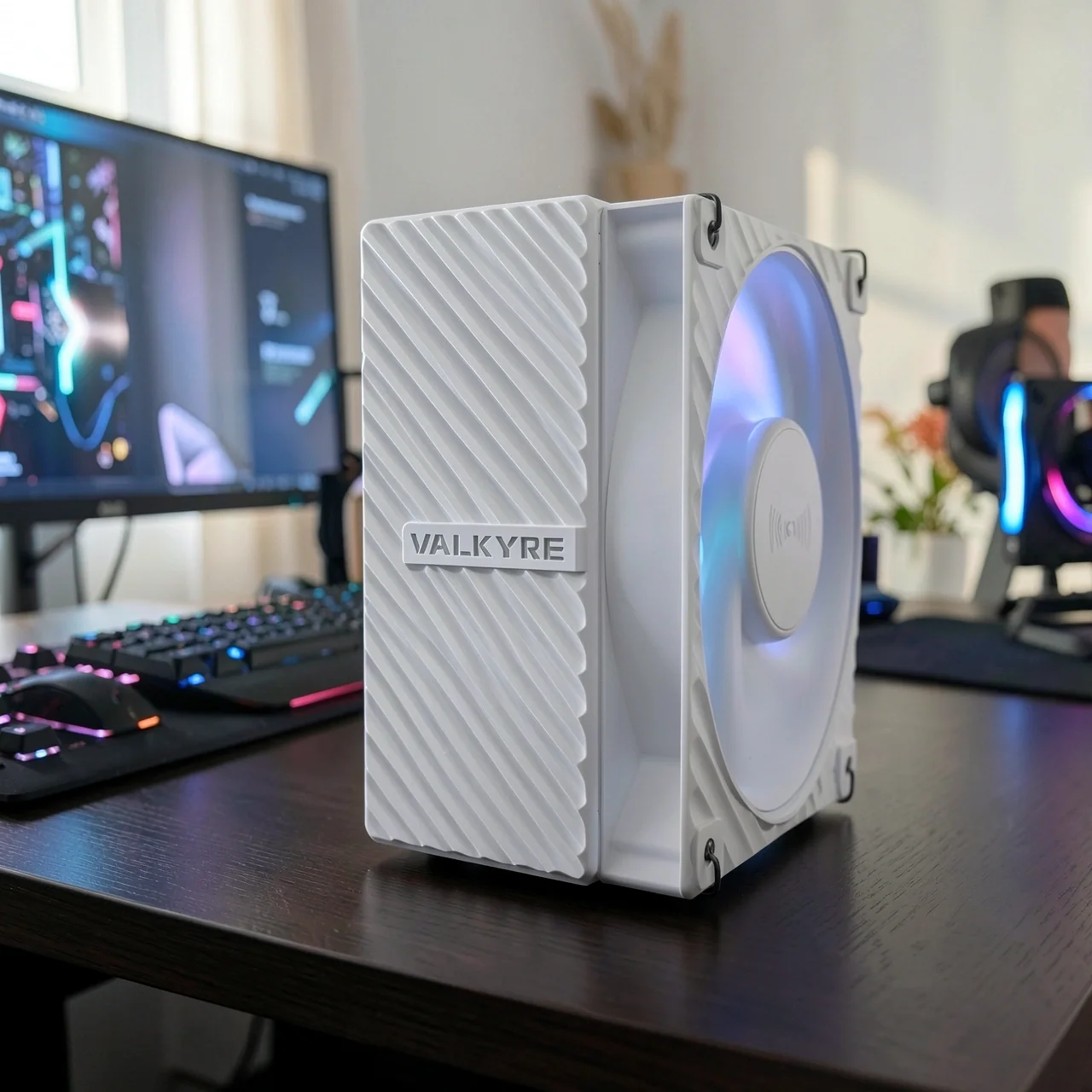 Кулер Valkyrie CQ125 белый без подсветки